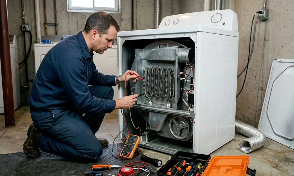 Dryer Not Heating Repair in Amherst, MA