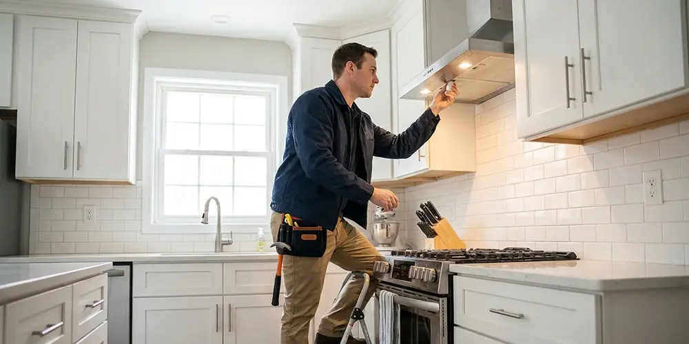 Range Hood Light Bulb Replacement in Amherst, MA