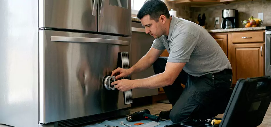 Refrigerator Panel Dent Repair in Amherst
